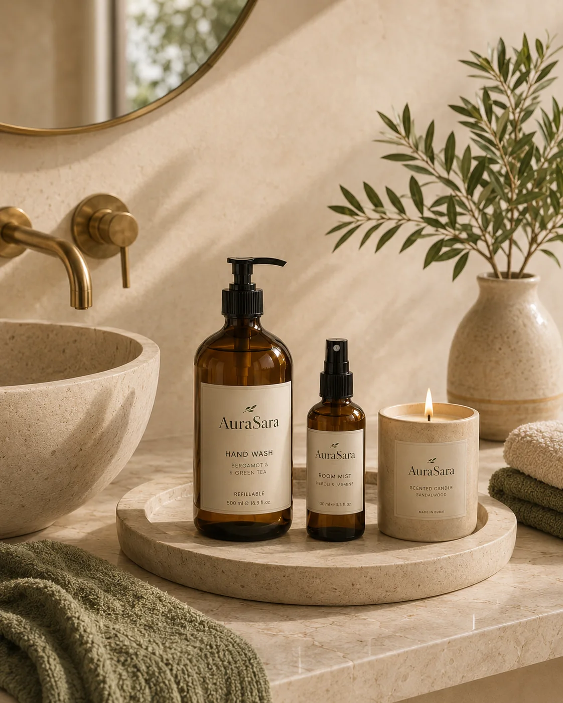 Guest-ready bathroom